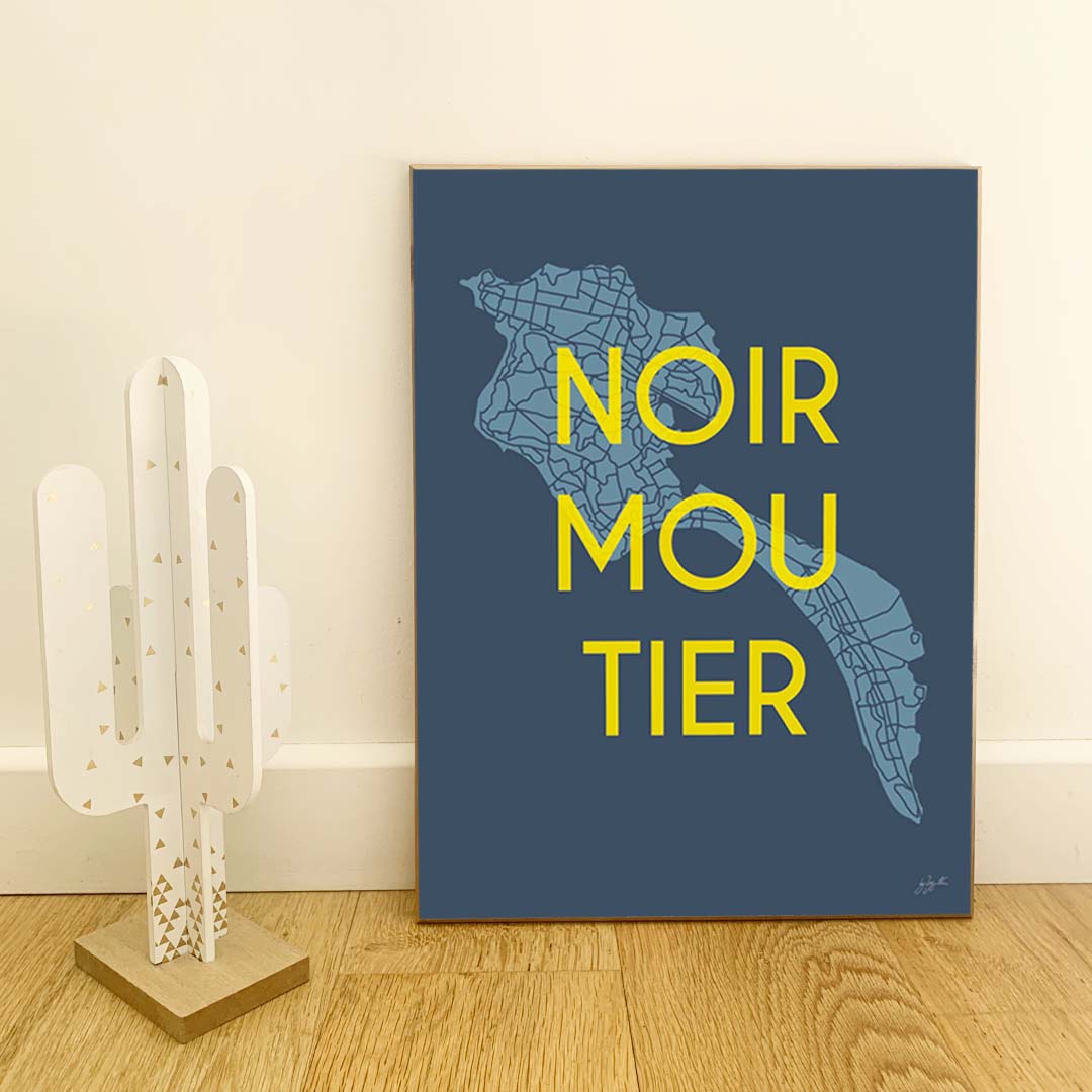Affiche Noirmoutier – décoration murale inspirée des plages et de l’océan Atlantique.