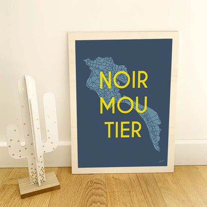 Affiche Noirmoutier – décoration murale inspirée des plages et de l’océan Atlantique.