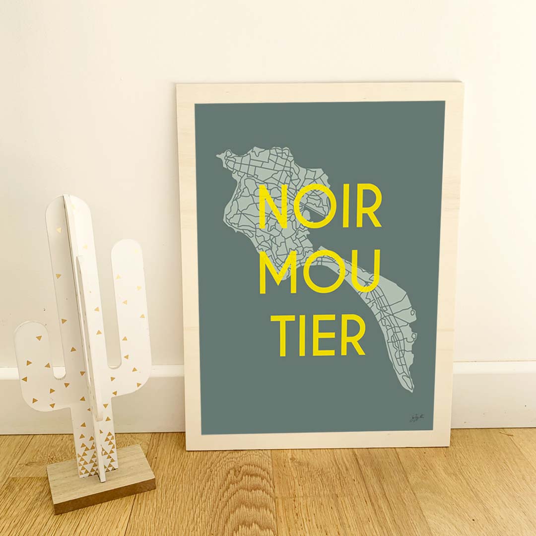 Affiche Noirmoutier – décoration murale inspirée des plages et de l’océan Atlantique.