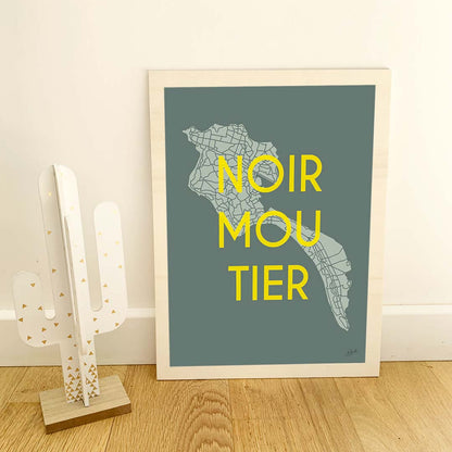 Affiche Noirmoutier – décoration murale inspirée des plages et de l’océan Atlantique.