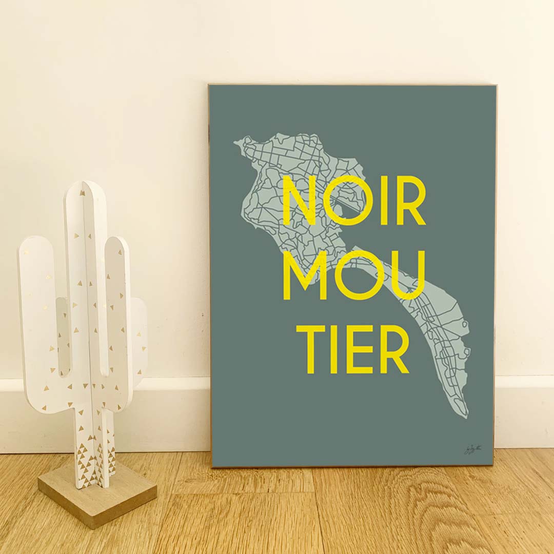 Affiche Noirmoutier – décoration murale inspirée des plages et de l’océan Atlantique.
