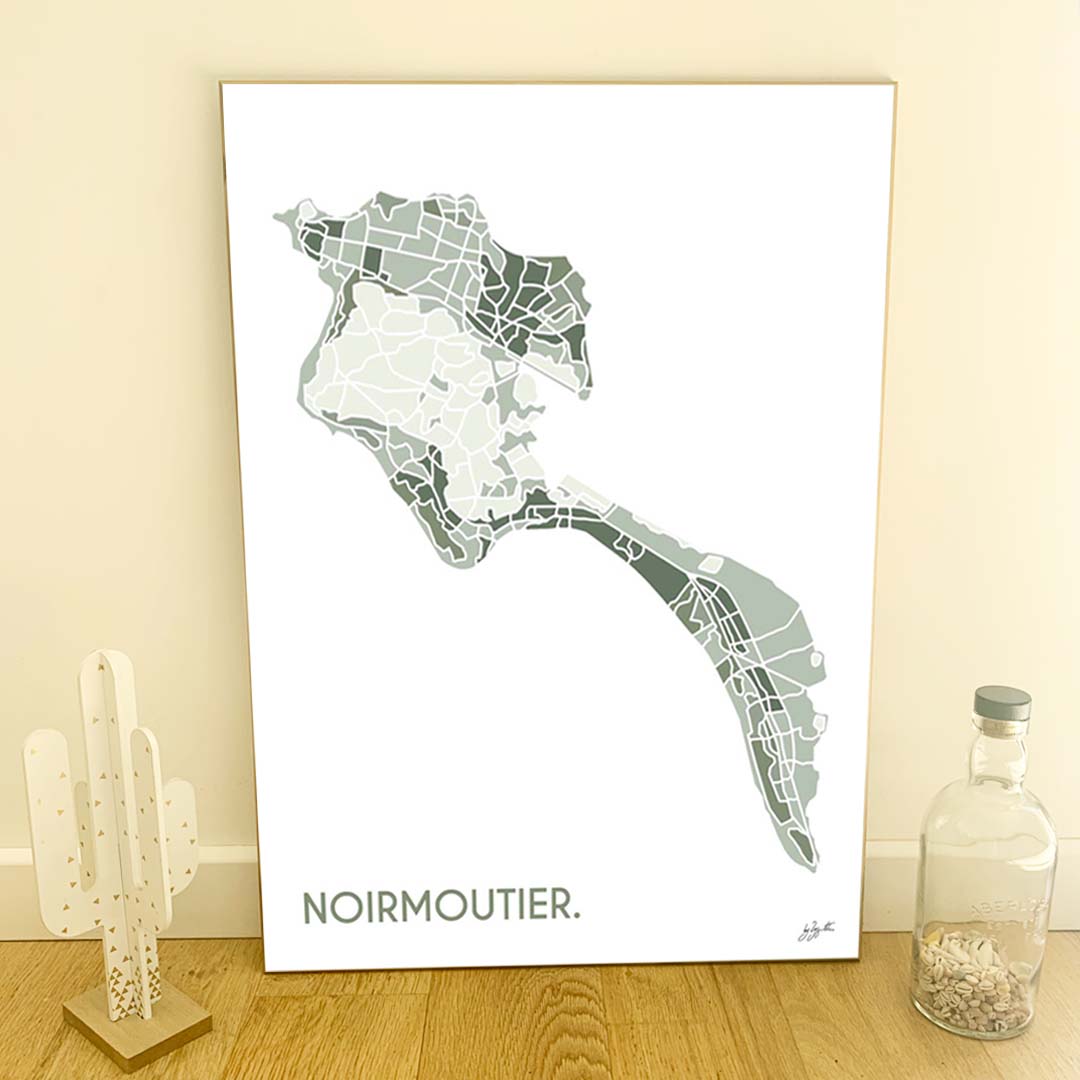 Affiche Noirmoutier – décoration murale inspirée des plages et de l’océan Atlantique.