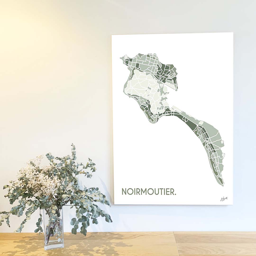 Affiche Noirmoutier – décoration murale inspirée des plages et de l’océan Atlantique.