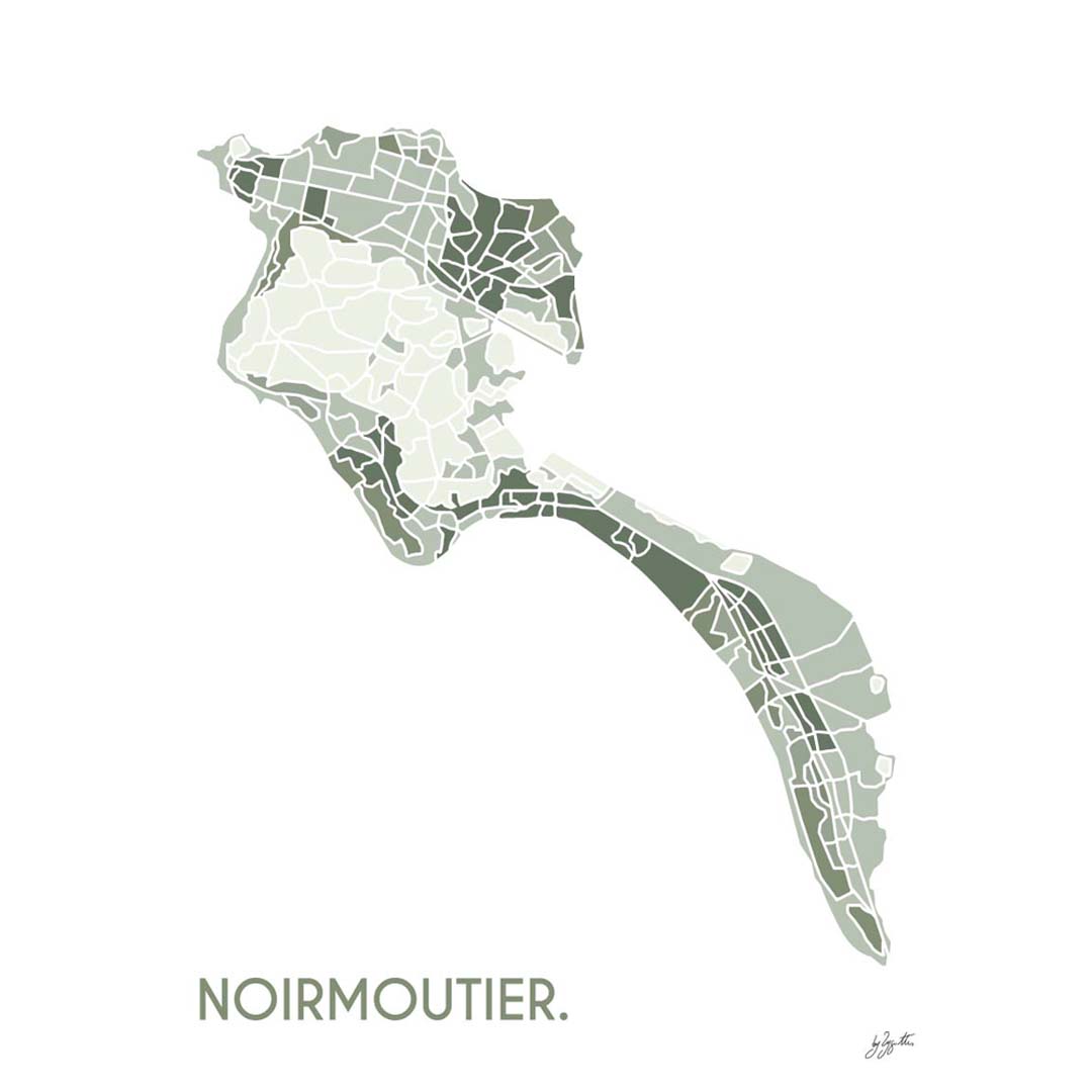 Affiche Noirmoutier – décoration murale inspirée des plages et de l’océan Atlantique.