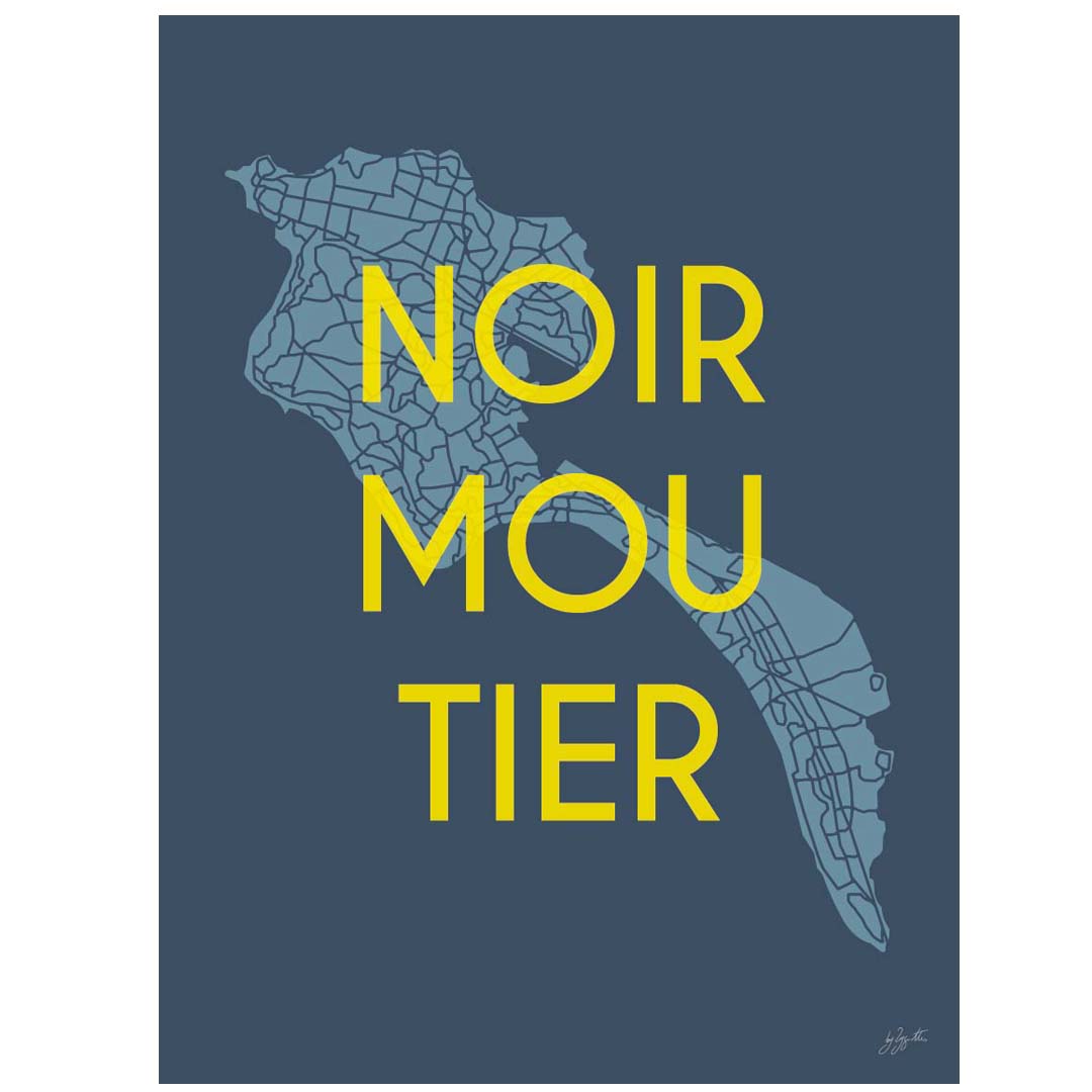 Affiche Noirmoutier – décoration murale inspirée des plages et de l’océan Atlantique.