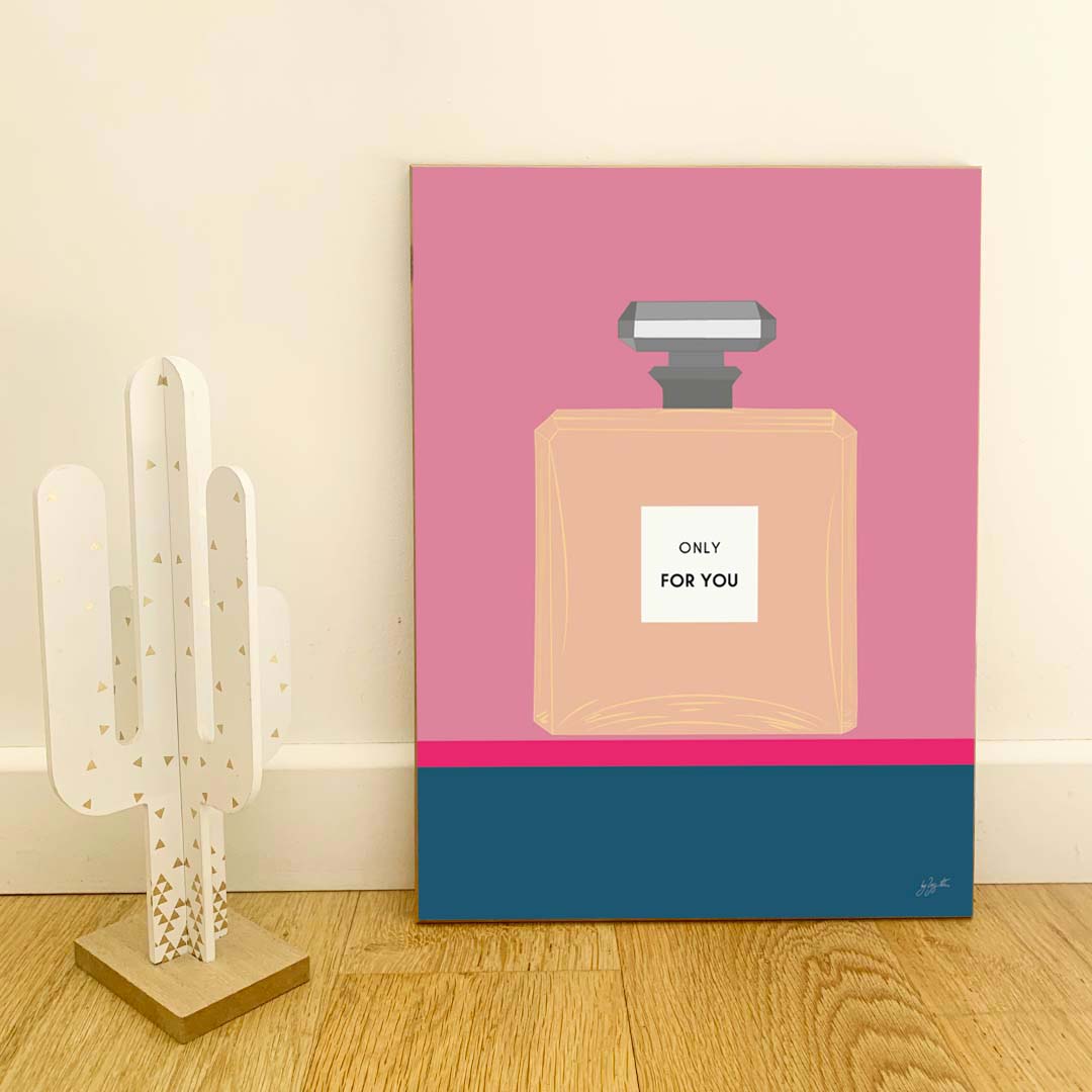 Affiche Parfum  – illustration féminine élégante pour décoration murale.