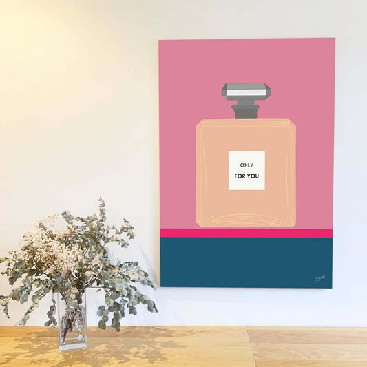 Affiche Parfum  – illustration féminine élégante pour décoration murale.