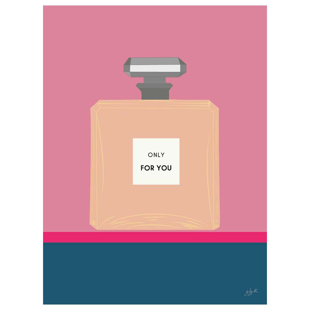 Affiche Parfum  – illustration féminine élégante pour décoration murale.
