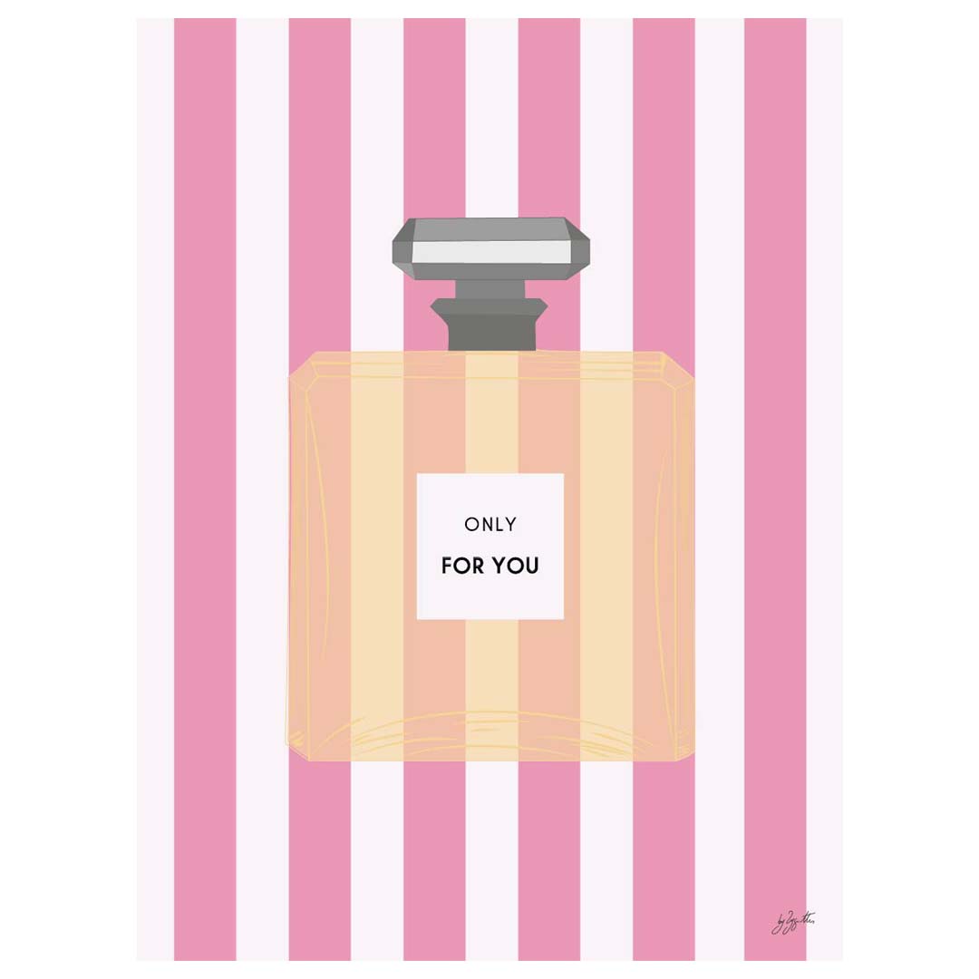 Affiche Parfum  – illustration féminine élégante pour décoration murale.