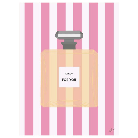 Affiche Parfum  – illustration féminine élégante pour décoration murale.