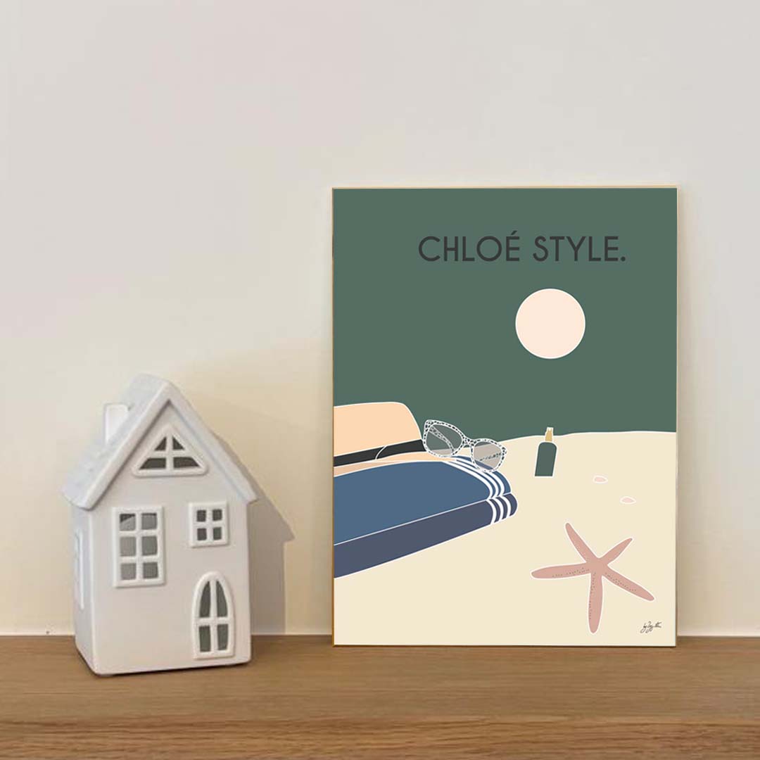 beach style. personnalisé - Laminé