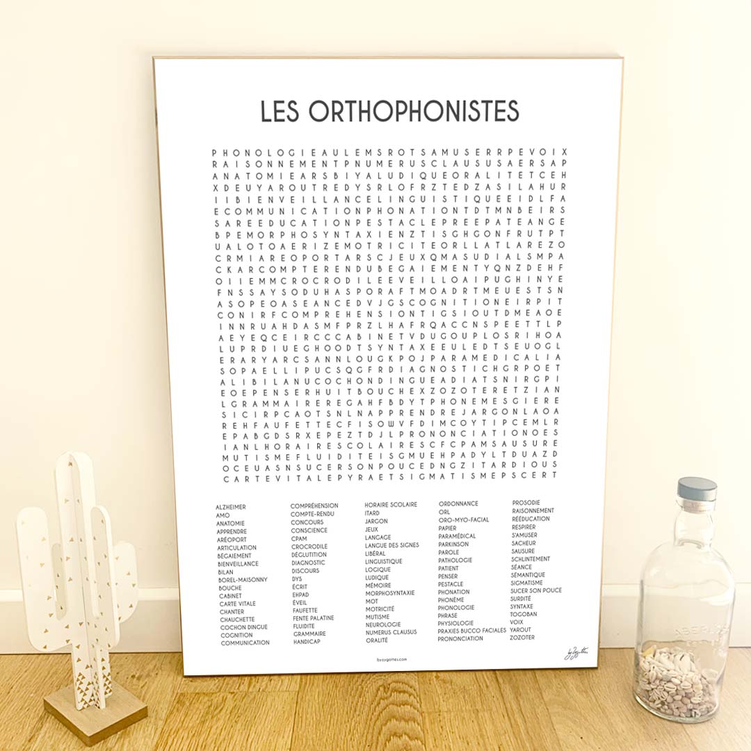 LES ORTHOPHONISTES 50x70 cm