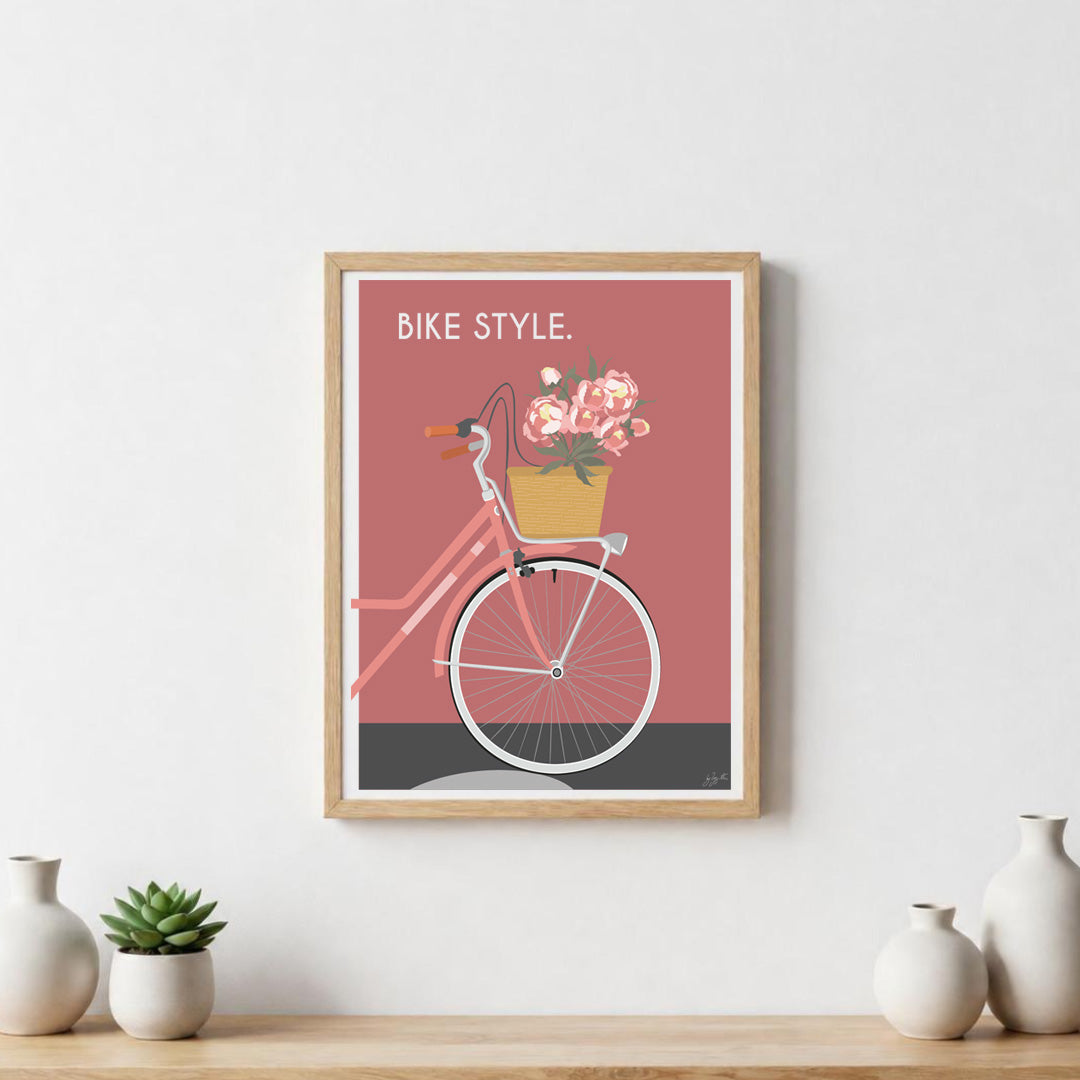 Poster cyclisme design – décoration murale inspirée du vélo vintage, de l’aventure et de la passion du cyclisme.