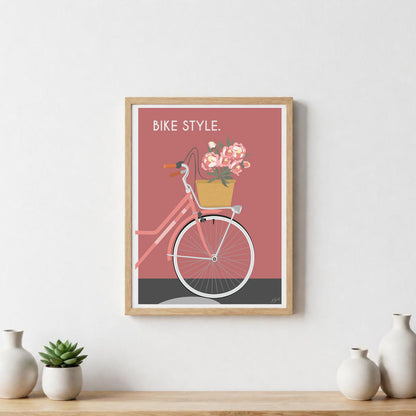 Poster cyclisme design – décoration murale inspirée du vélo vintage, de l’aventure et de la passion du cyclisme.