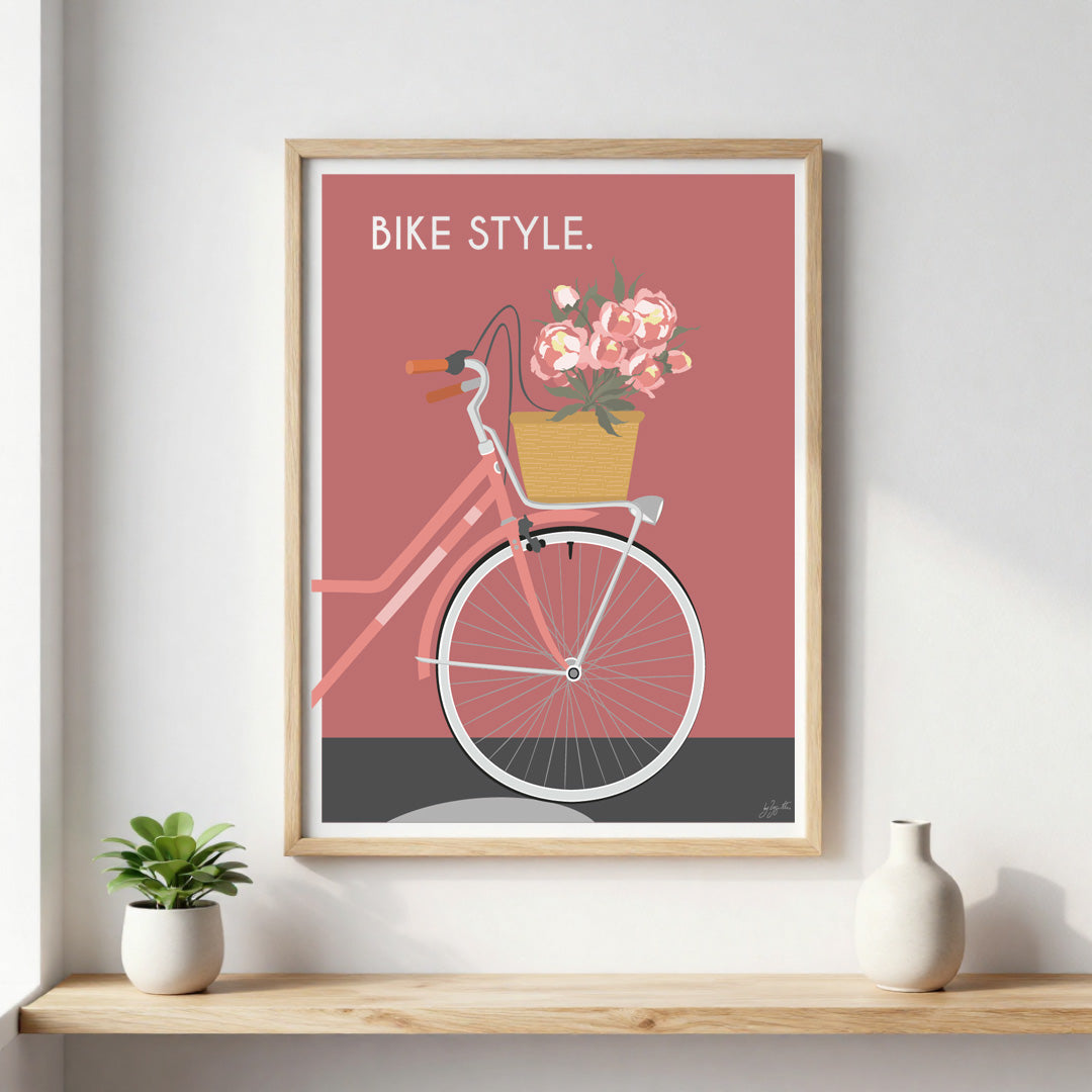 Poster cyclisme design – décoration murale inspirée du vélo vintage, de l’aventure et de la passion du cyclisme.