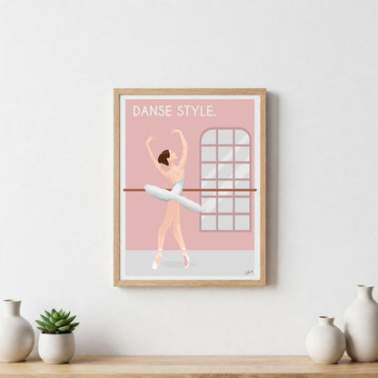Affiche danse élégante – décoration murale artistique inspirée du mouvement et de l’univers de la danse.