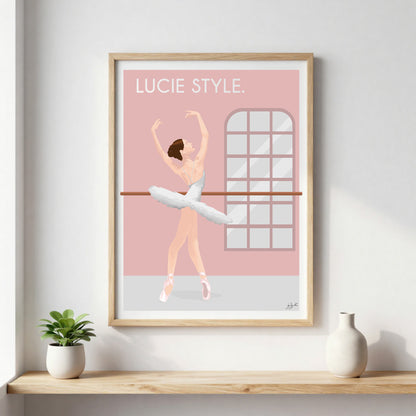 Poster danse élégante – décoration murale artistique inspirée du mouvement et de l’univers de la danse.