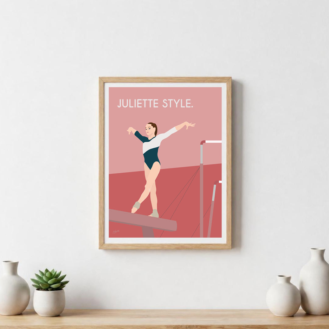 Poster fitness motivation – décoration murale sportive inspirée de la gym et du dépassement de soi.