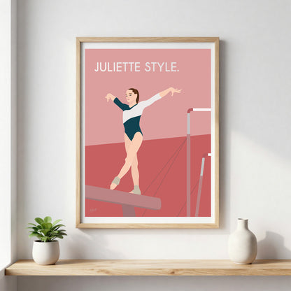 Poster fitness motivation – décoration murale sportive inspirée de la gym et du dépassement de soi.