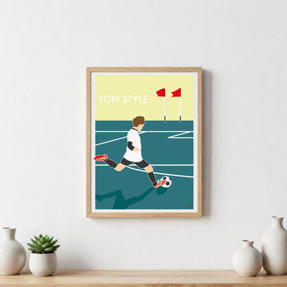 Poster football sport – décoration murale inspirée du ballon rond, de l’esprit d’équipe et de la passion du football.