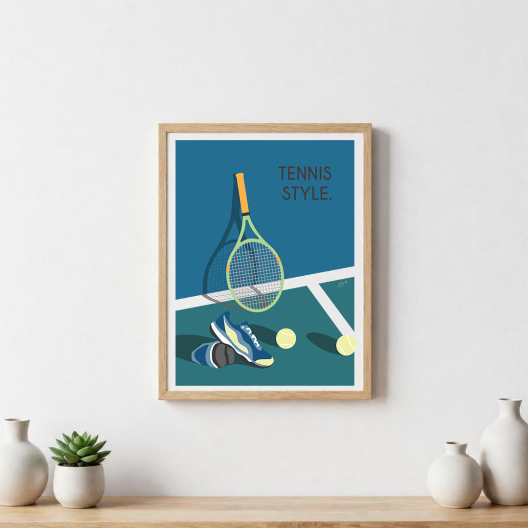 Poster Tennis US Open – décoration murale inspirée du tennis, des tournois du Grand Chelem et de l'univers des grands champions.
