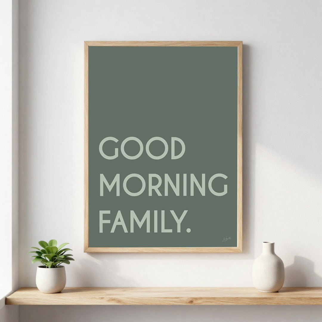Poster Famille personnalisée avec noms de famille, décoration murale moderne fabriquée en France