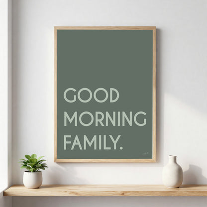Poster Famille personnalisée avec noms de famille, décoration murale moderne fabriquée en France