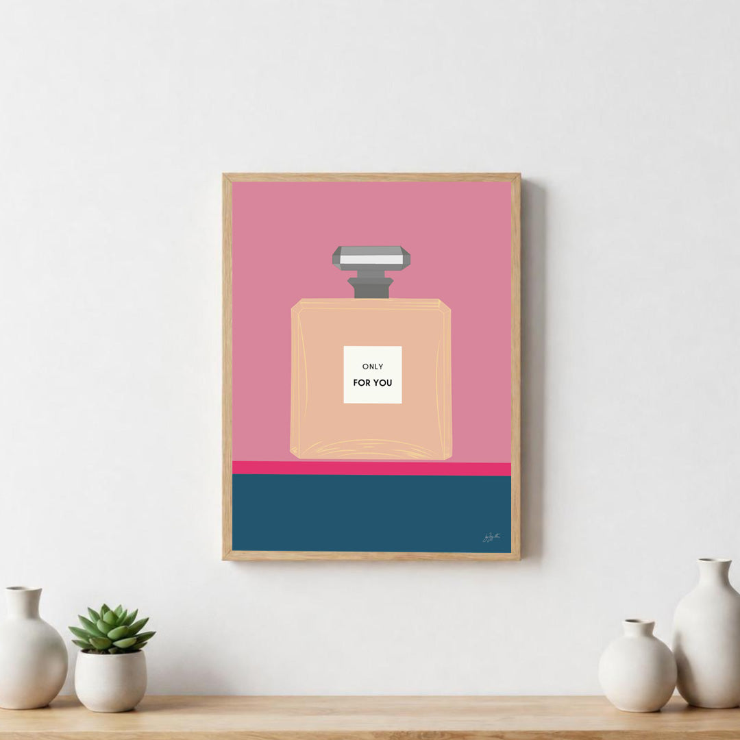 Poster Parfum  – illustration féminine élégante pour décoration murale.